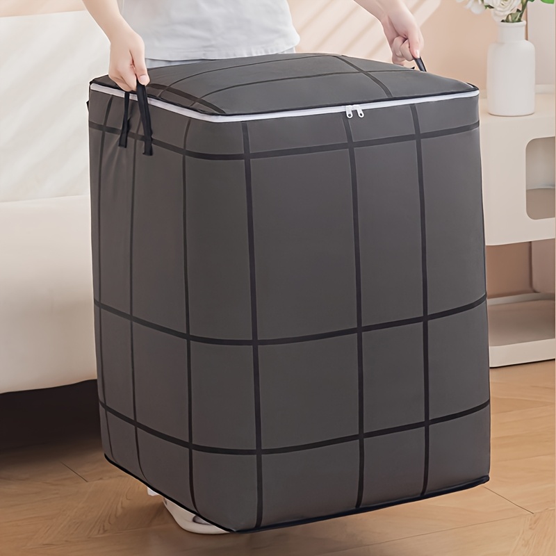 Laundry Strip Eco - Stoff-Aufbewahrungstasche mit großem Fassungsvermögen, Reißverschluss und